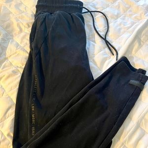 Black Alphalete identity joggers